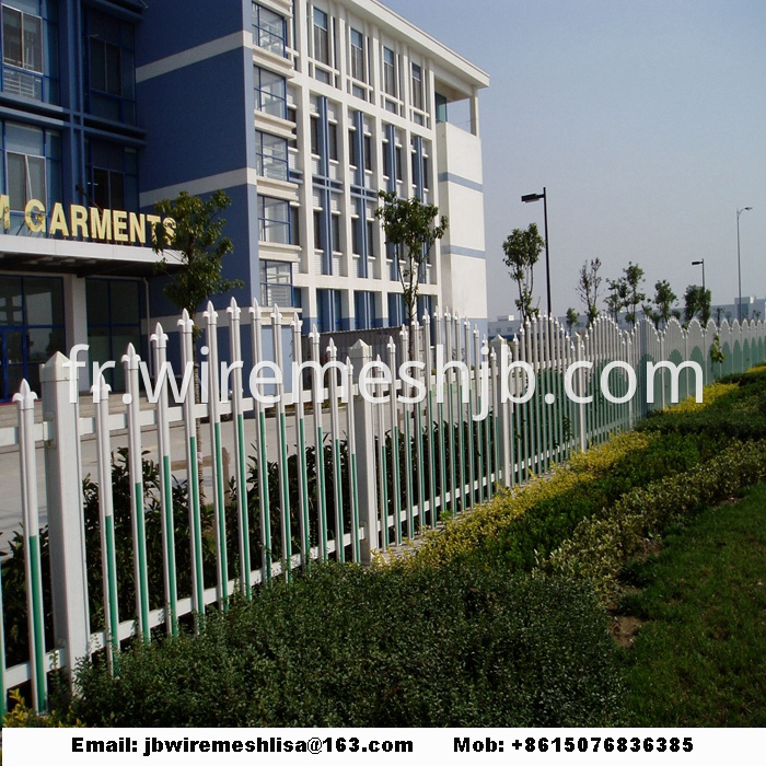 Plastic Garden Fence /PVC Steel Picket Fence